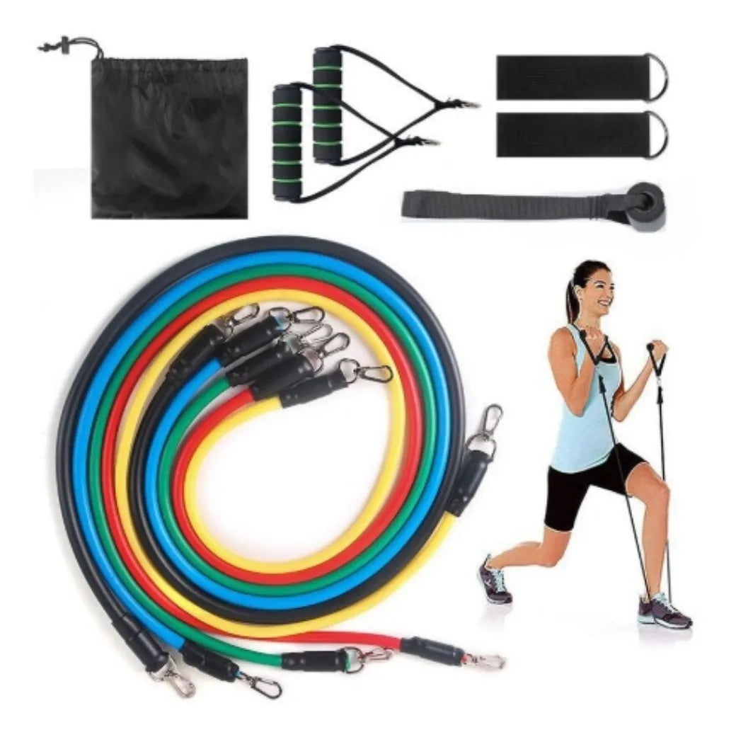 Kit Bandas Elásticas Tubulares Set 11 Piezas Juego Anclaje Hermosa Universo