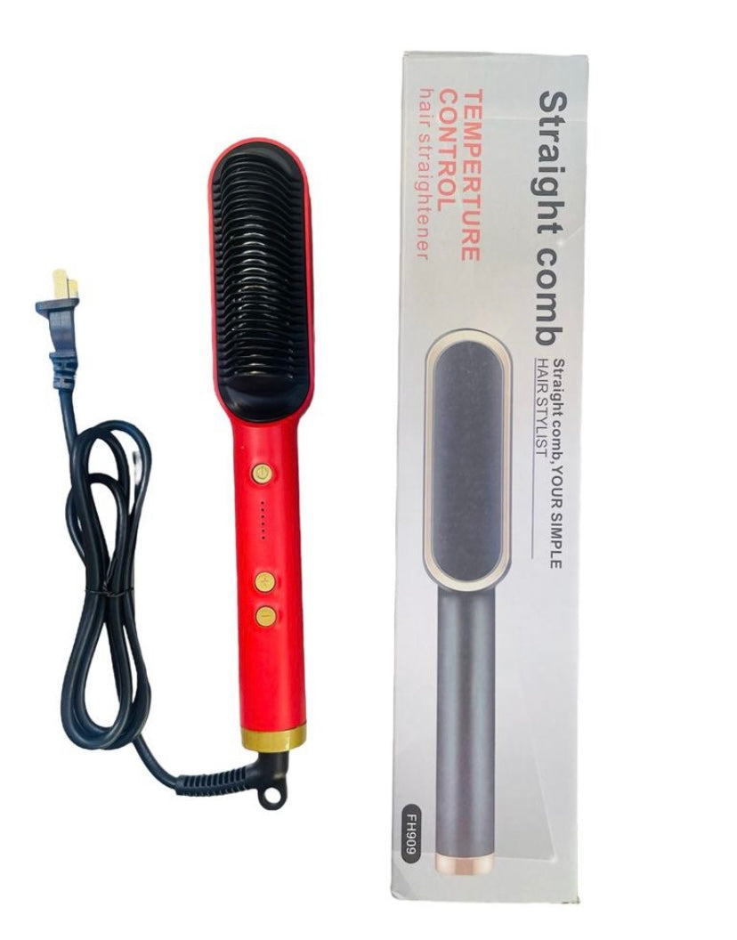 COLLOR ALEATORIO - Cepillo de Pelo 2 en 1 Electrico Alisador de Cabello Hermosa Universo