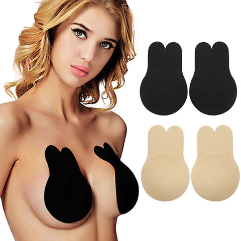 BRASIER INVISIBLE LEVANTA SENOS TIPO CONEJO Hermosa Universo