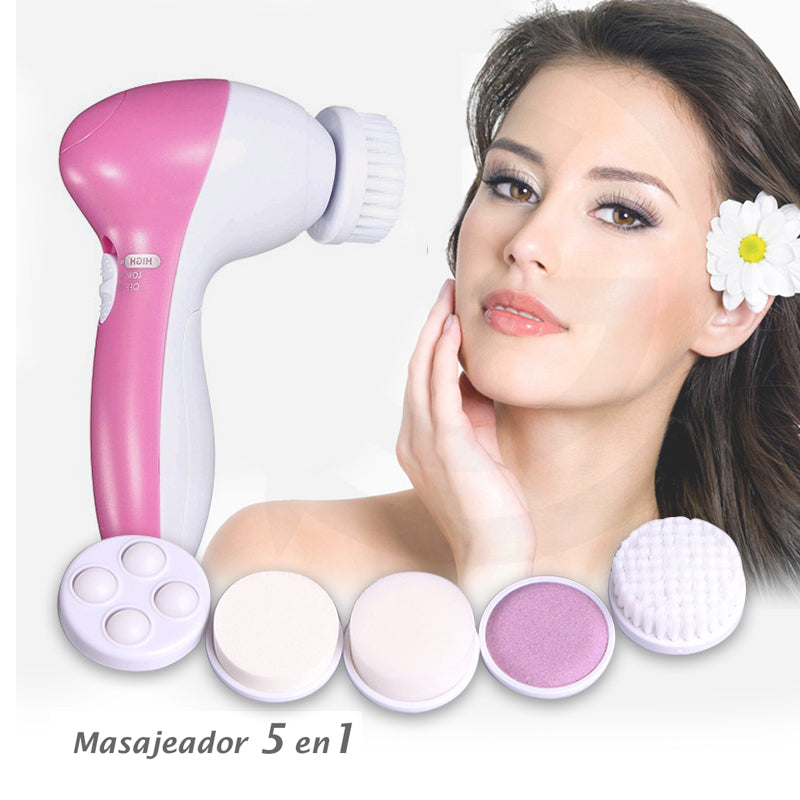 Mini Masajeador Limpiador Facial 5 En 1 Hermosa Universo